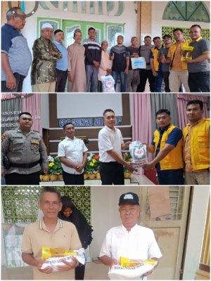 Tim Committe Crs PT Agro Raya Mas(ARM) Memberikan Sembako Kepada Warga Yang Membutuhkan Di Bulan Rahmadan (Puasa)
