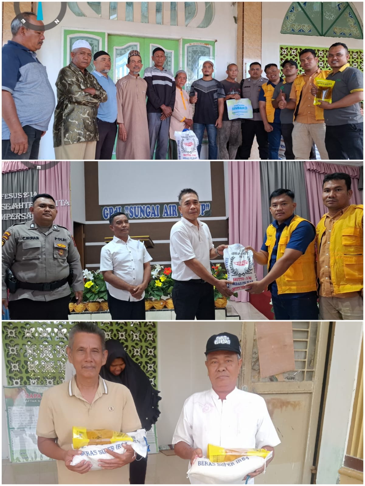 Tim Committe Crs PT Agro Raya Mas(ARM) Memberikan Sembako Kepada Warga Yang Membutuhkan Di Bulan Rahmadan (Puasa)