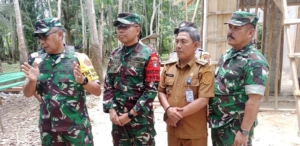 Pembangunan Jalan TMMD 4,2 Km di Kuantan Singingi Ditingjau Tim Wasev, Camat KHS Ucapan Terima Kasih