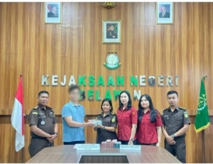 Kejaksaan Negeri Belawan Terima Uang Pengganti Perkara Tindak Pidana Korupsi Dana BOS Sekolah pada SMA Negeri 16 Medan Tahun 2022 s/d Tahun 2023.