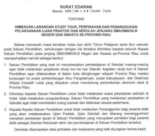 Disdik Provinsi Riau Wilayah VI Tegaskan Tidak Melakukan Pungutan di Sekolah, Sorotan SMKN 1 Tembilahan Hulu, Kepsek dan Komite