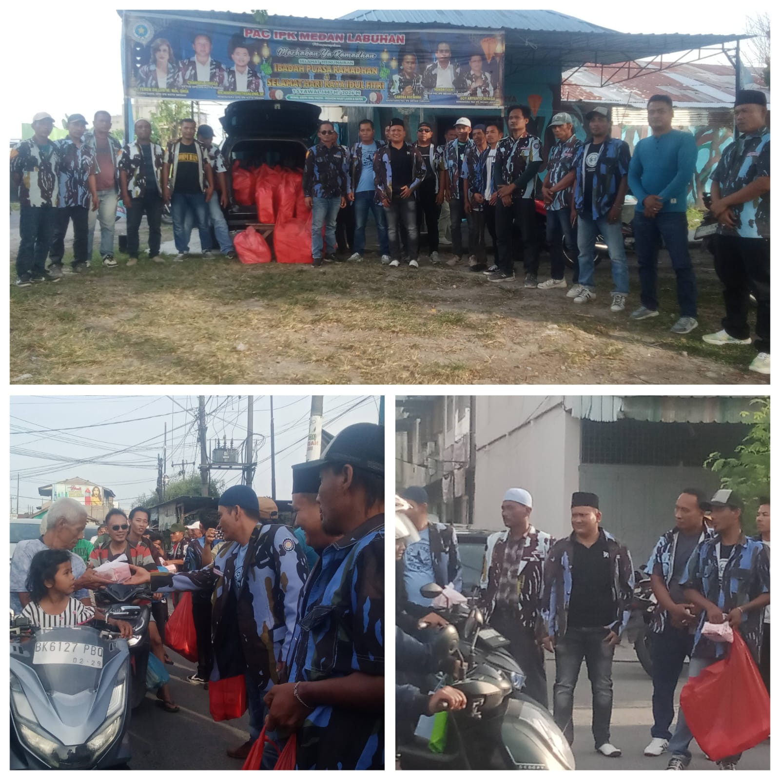 Pimpinan Anak Cabang Ikatan Pemuda Karya (PAC- IPK) Medan Labuhan Gelar Bagi Takjil Kepada Masyarakat dan Pengemudi Ojol