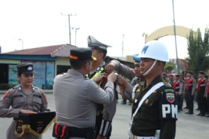 Kapolres Belawan Pimpin Apel Gelar Pasukan Ops Ketupat Toba 2026, Tekankan Sinergitas Pelayanan bagi Pemudik