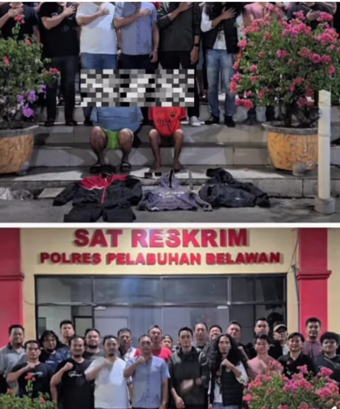 Polres Pelabuhan Belawan dan Tim Jatanras Polda Sumut Amankan Dua Pelaku Penganiayaan