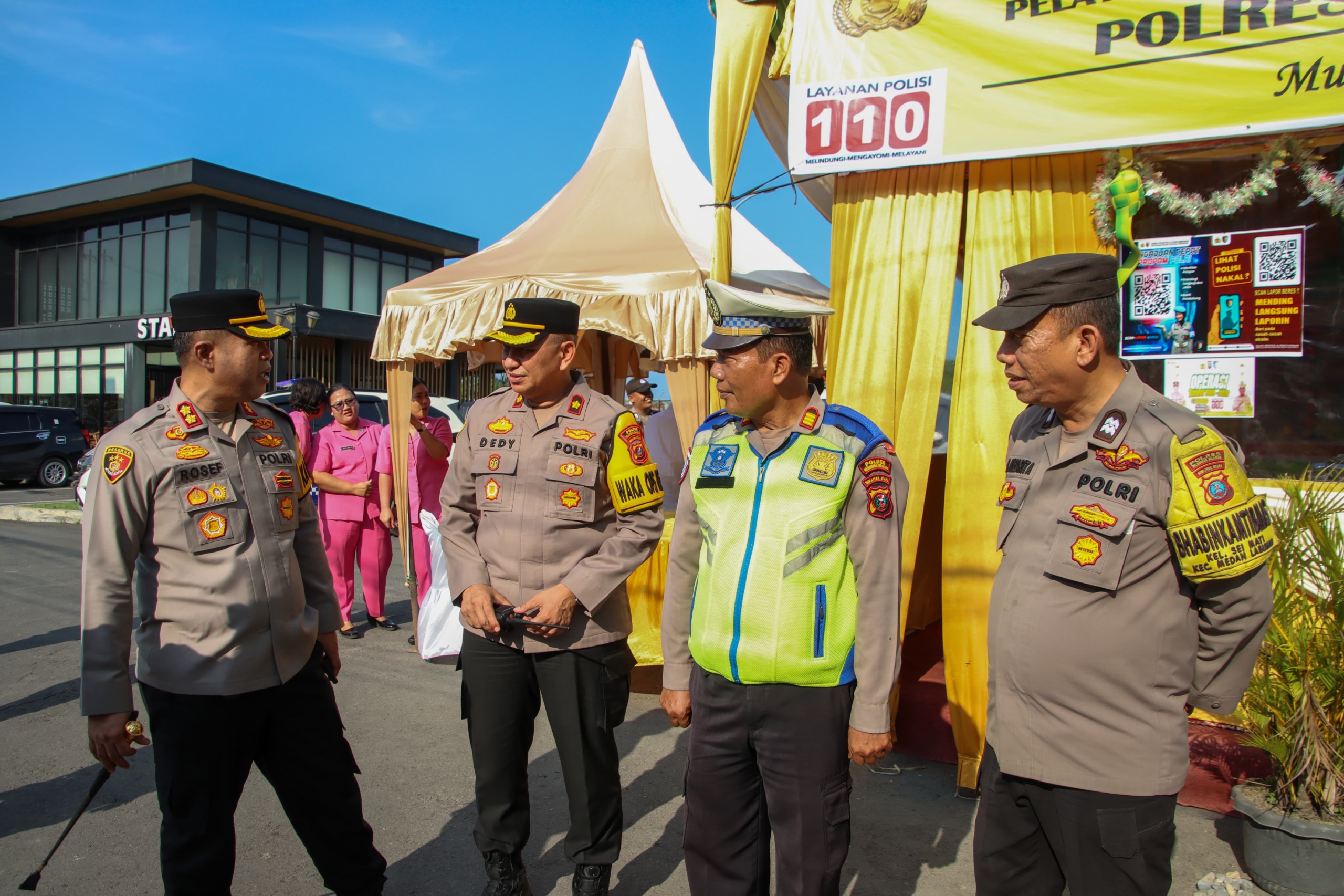 Kapolres Pelabuhan Belawan Tinjau Pos PAM Ops Ketupat Toba di Marelan, Pastikan Kesiapan Pengamanan Lebaran