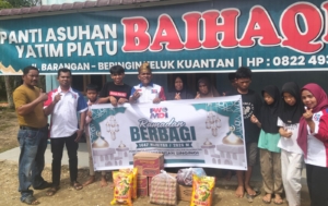 Kegiatan Sosial PWMOI Kuansing Ramadhan Berbagi, Serahkan Bahan Pokok Kepada Panti Asuhan Yatim Piatu 