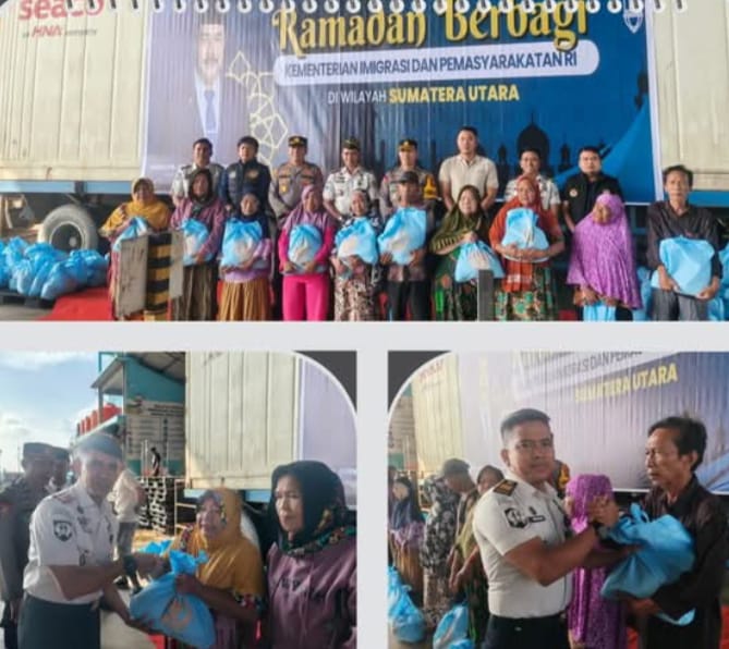 Rutan Kelas 1 labuhan Deli Menjelang Bulan Suci Ramadhan 1447H giat Bagikan Bantuan Sembako Kepada Masyarakat Yang Membutuhkan