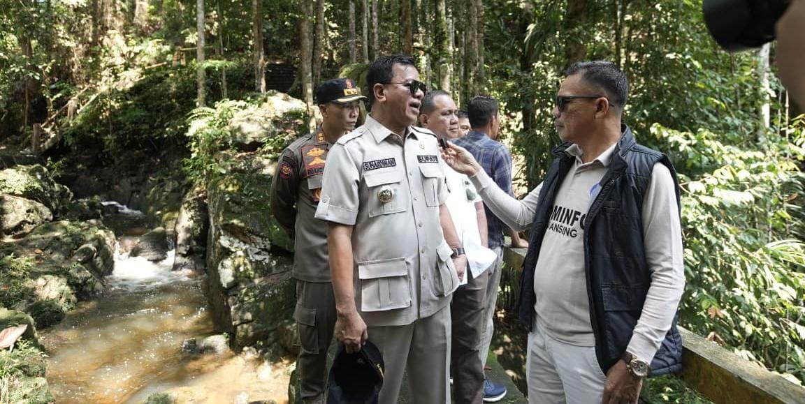 Sidak Bupati Kuansing: Wisata Air Terjun Guruh Gemurai Memiliki Potensi Besar dan PAD