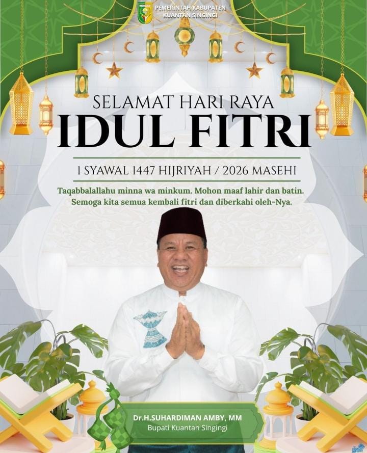 Open House Idul Fitri Kuansing Digelar Terbatas, Bupati: Ikuti Arahan Pusat