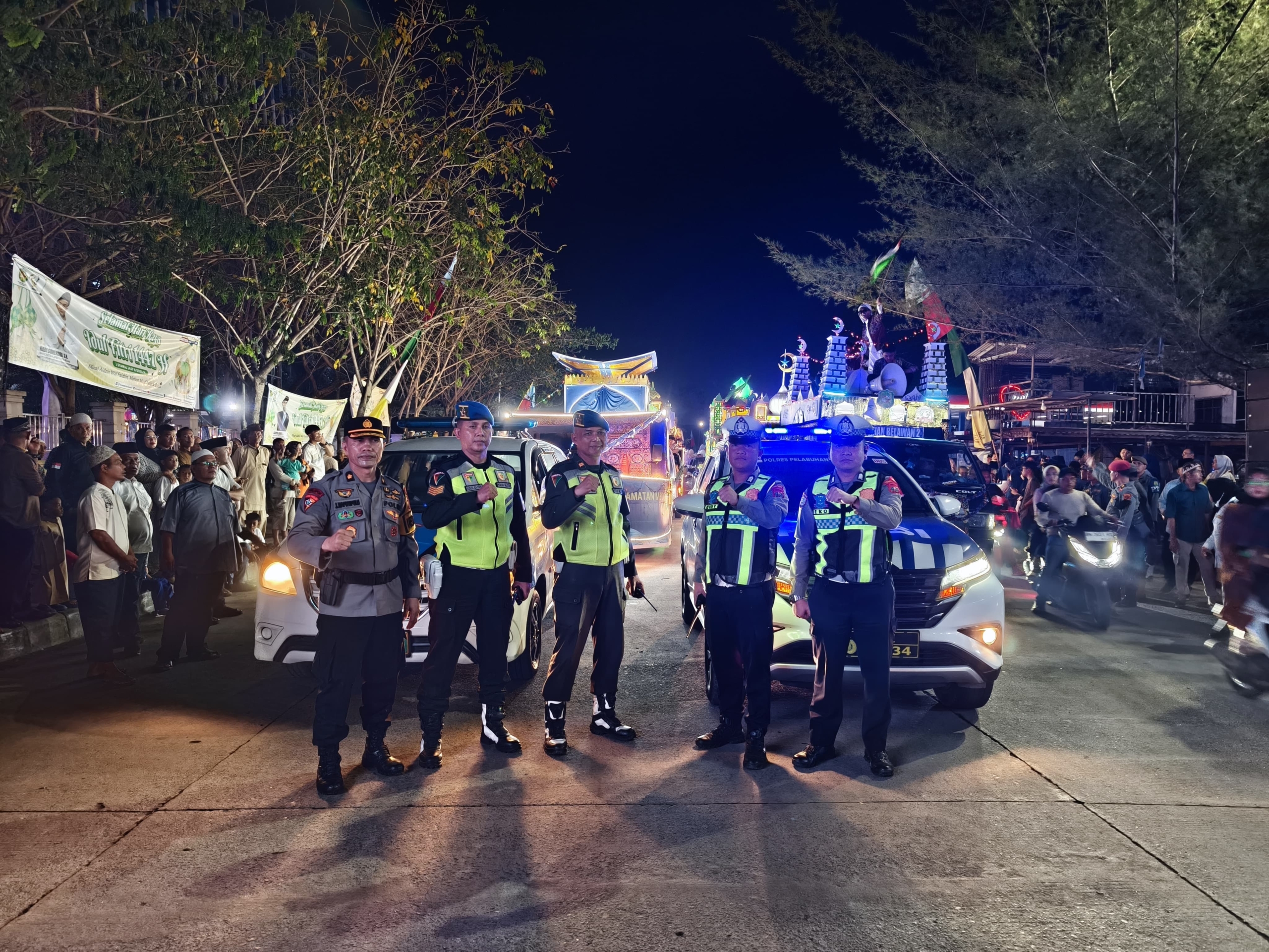 Malam Takbiran dan Sholat Id Kondusif, Kapolres Pelabuhan Belawan Apresiasi Warga