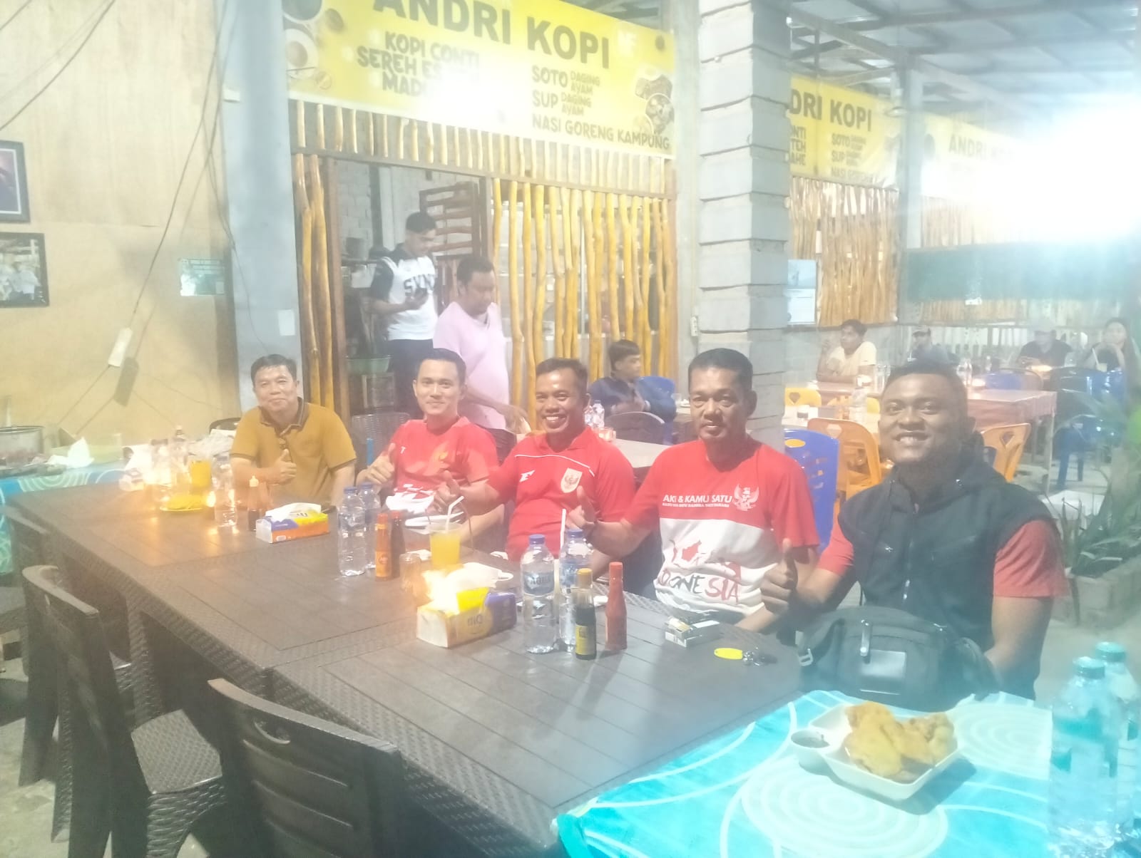 Nobar Timnas Indonesia di Kuansing, Kapolres: Kami Hadirkan Ruang Kebersamaan dan Kedekatan Polri