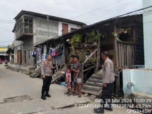 Sat Binmas Polres Pelabuhan Belawan Sampaikan Pesan Kamtibmas dan Sosialisasi Penerimaan Polri 2026