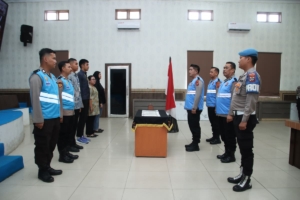 Kapolres Pelabuhan Belawan Pimpin Penandatanganan Pakta Integritas dan Penerimaan Polri 2026