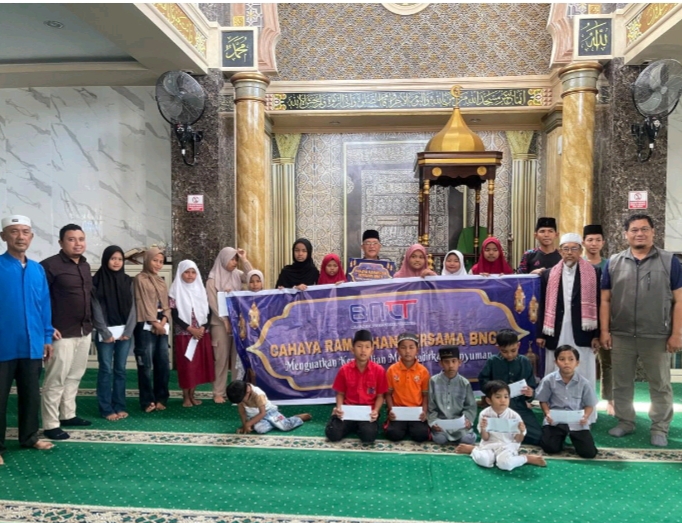 Cahaya Ramadhan Bersama BNCT Menguatkan Kepedulian, Menghadirkan Senyuman di Masjid Asy Sya’adah