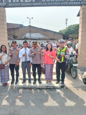 Polres Pelabuhan Belawan Lakukan Pengamanan Gereja Perayaan Paskah