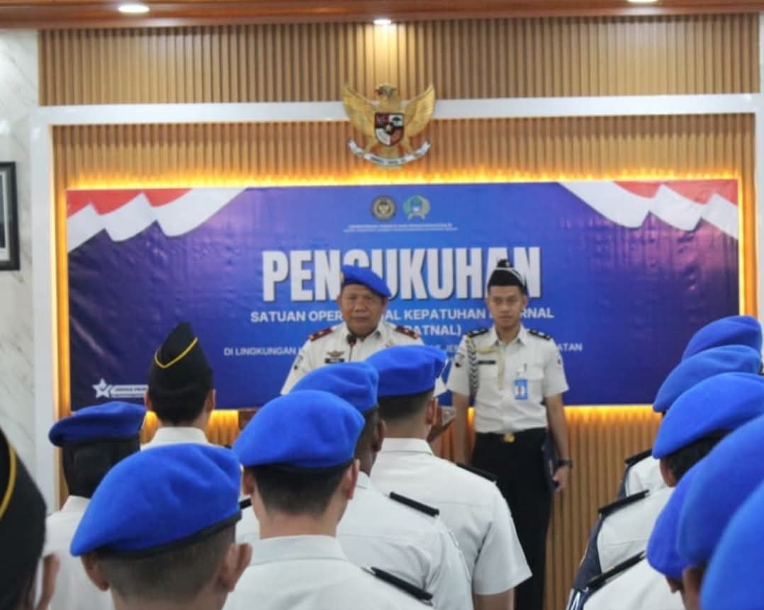 Bapas Palangka Raya Pelaksanaan kegiatan Pengukuhan Petugas Satuan Tugas Oprasi Kepatuhan Internal Satops Operasi