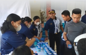 Rutan kelas 1 Labuhan Deli Dalam Rangka Memperingati Hari Bakti Pemasyarakatan Ke-62 Melaksanakan Tes Urine Bagi Seluruh Pegawai 