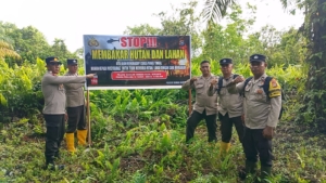 Kapolsek Dumai Barat Meberikan Sosialisasi Karhula kepada masyarakat Bagan Keladi
