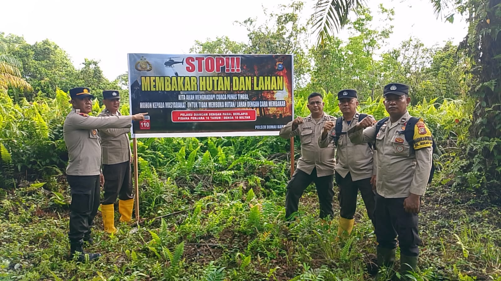 Kapolsek Dumai Barat Meberikan Sosialisasi Karhula kepada masyarakat Bagan Keladi
