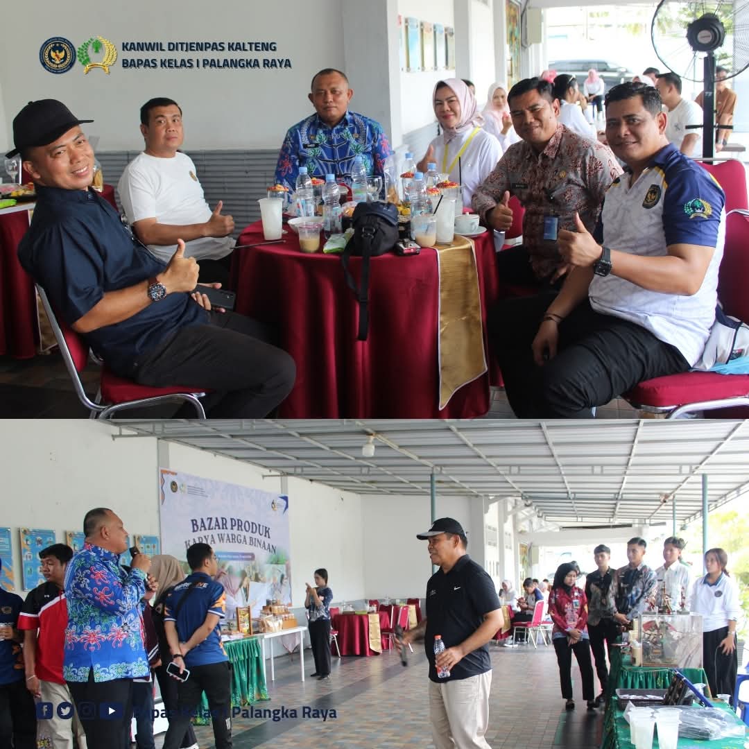 Bapas Kelas 1 Palangka Raya Dalam Rangka Menyambut Hari Bakti Pemasyarakatan K-62 giat BaZar Produk Hasil Karya Warga Binaan