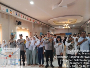 Cegah Kenakalan Remaja dan Penyalahgunaan Narkoba, Kapolsek Tanjung Morawa Edukasi Pelajar di Sekolah Yayasan Nur Azizi