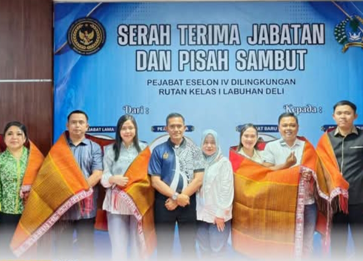 Rutan Kelas 1 Labuhan Deli Melaksanakan Acara Pisah Sambut Pejabat Eselon IV Berlangsung Penuh kehangatan