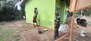 Rehab RTLH, Sasaran Fisik TMMD 128 Kodim 0203/Langkat yang Semakin Pererat Jalinan Emosional TNI dengan Rakyat 