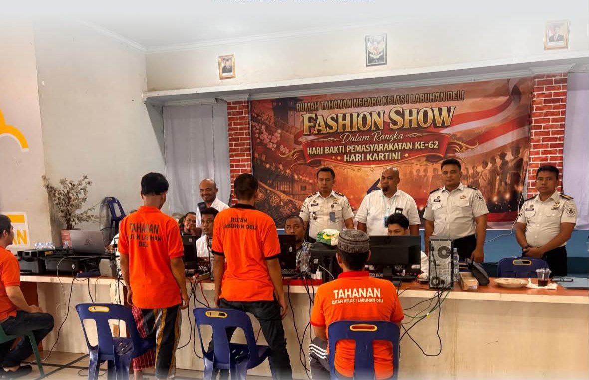 Rutan kelas 1 labuhan Deli  Bekerja sama Dengan Dinas Kependudukan dan catatan Sipil rekam Kartu Tanda Penduduk KTP Elektronik Bagi  SPB 
