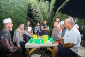 Kapolres Pelabuhan Belawan Kunjungi Pos Kamling Yong Panah Hijau, Ajak Warga Perkuat Kamtibmas