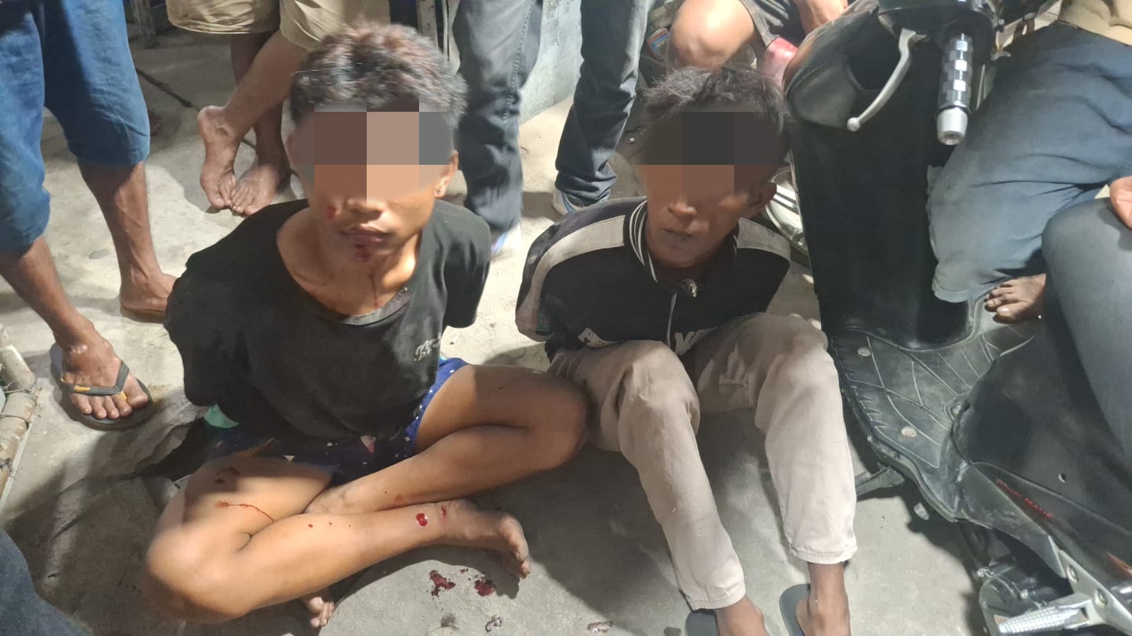 Polsek Medan Labuhan Tangkap Dua Anggota Geng Motor Bawa Sajam Saat Konvoi