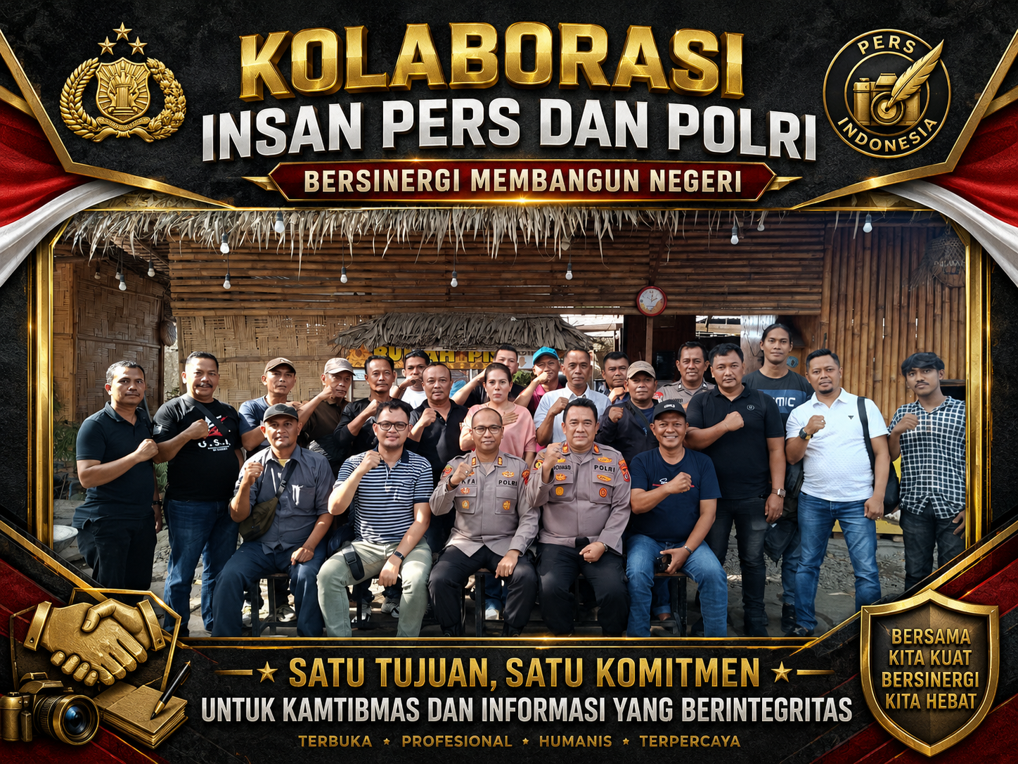 POLSEK MEDAN LABUHAN PERERAT SINERGI BERSAMA INSAN PERS DALAM MENJAGA KAMTIBMAS