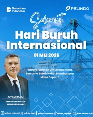 Pelindo Regional 1 Peringati Hari Buruh Internasional 2026, Tegaskan Peran Strategis Pekerja Pelabuhan