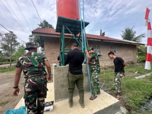 Satgas TMMD Gebang Mulai Memasang Tandon Air Sumur Bor
