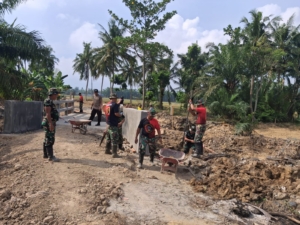 Pembangunan Jembatan TMMD Hampir Rampung, Konektivitas Warga Pasar Rawa Akan Terwujud