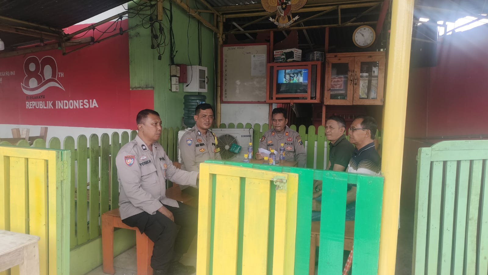Sat Binmas Polres Pelabuhan Belawan Sambangi Sat Kamling Mabar, Ajak Warga Aktif Jaga Kamtibmas