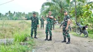 Pastikan TMMD 128 Berjalan Lancar, Danrem 022/PT Bersama Dandim 0203/Lkt Tinjau Lokasi Sasaran Fisik
