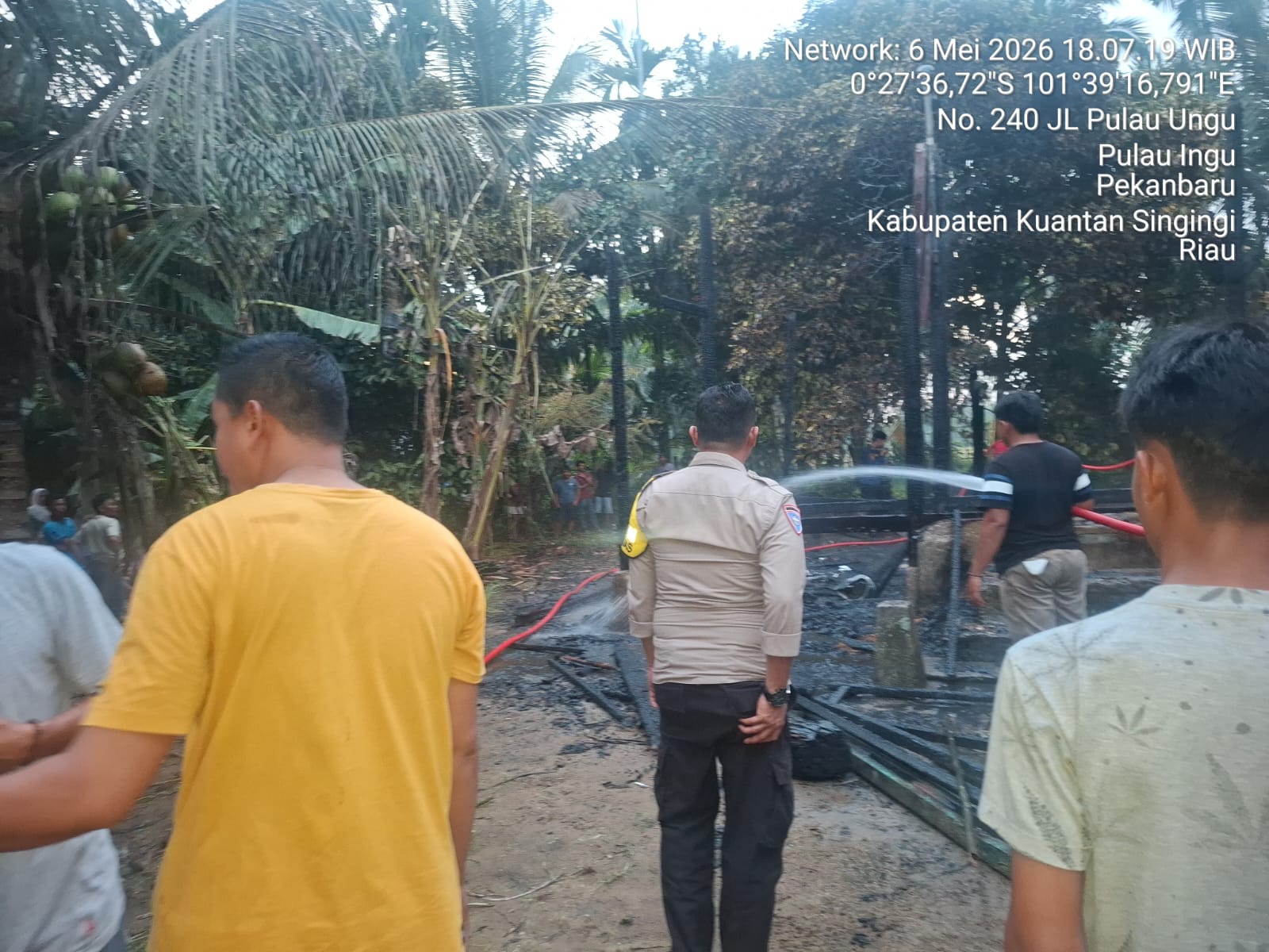 Nahas! Rumah Nenek 80 Tahun di Pulau Ingu Benai Ludes Terbakar, Kerugian Capai Rp150 Juta