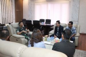 Dandim 0201/Medan Sambut Kunjungan Silaturahmi Bupati Deli Deli Serdang