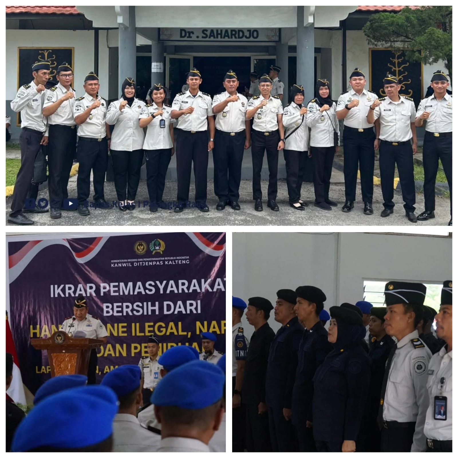 Bapas Kelas I Palangka Raya Menciptakan lingkungan Pemasyarakatan Bersi Dari Handphone Ilegal  Narkoba dan penipuan 