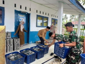 Dukung Program Presiden Prabowo,Satgas Bantu Menyalurkan MBG ke SMK Swasta Gebang