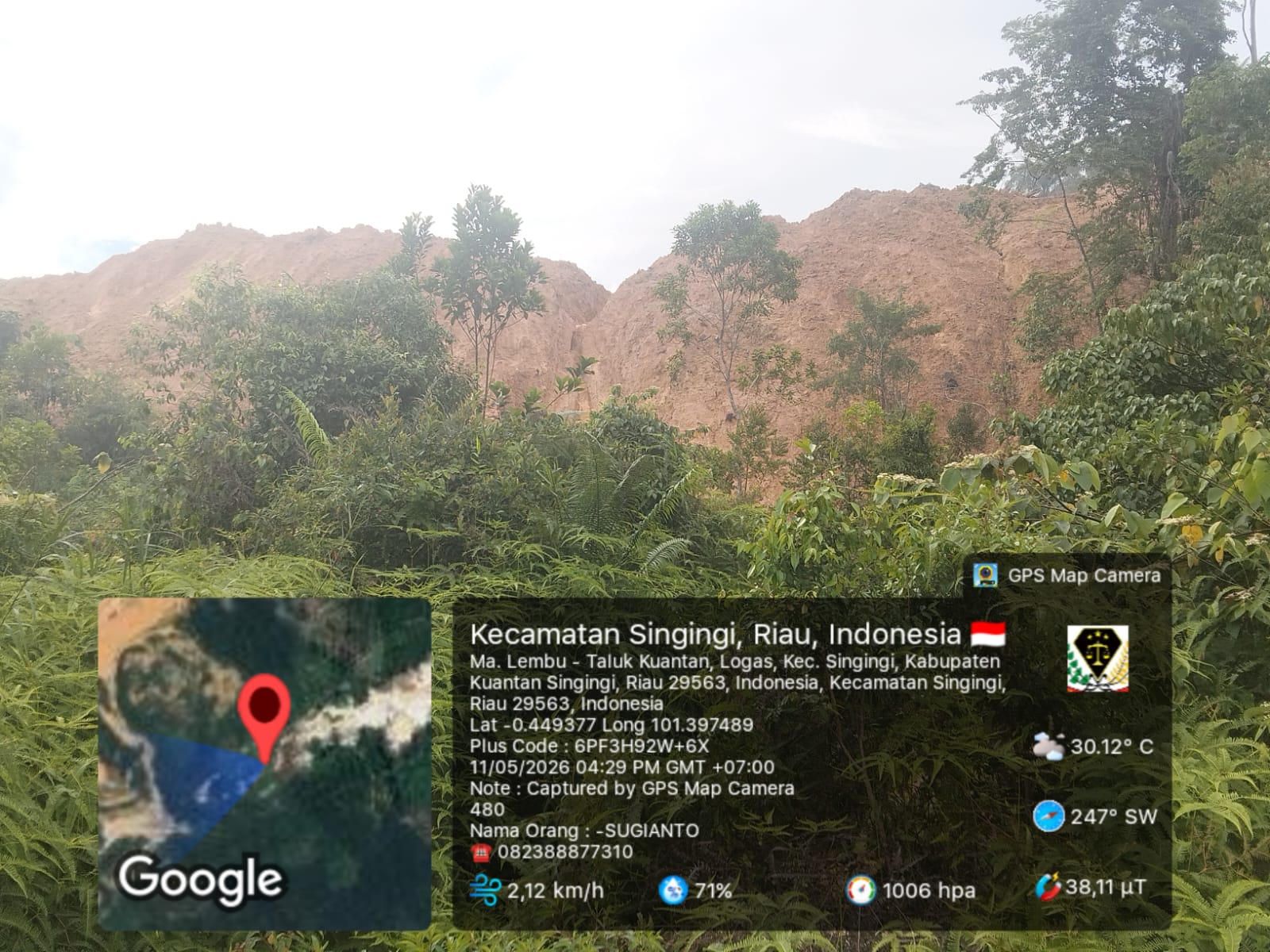 4 HARI PASCA JEBOL, TANGGUL PT PCS MASIH MUNTAHKAN LUMPUR KE SUNGAI SINGINGI, DPRD KUANSING DITAGIH PANGGIL DIREKSI
