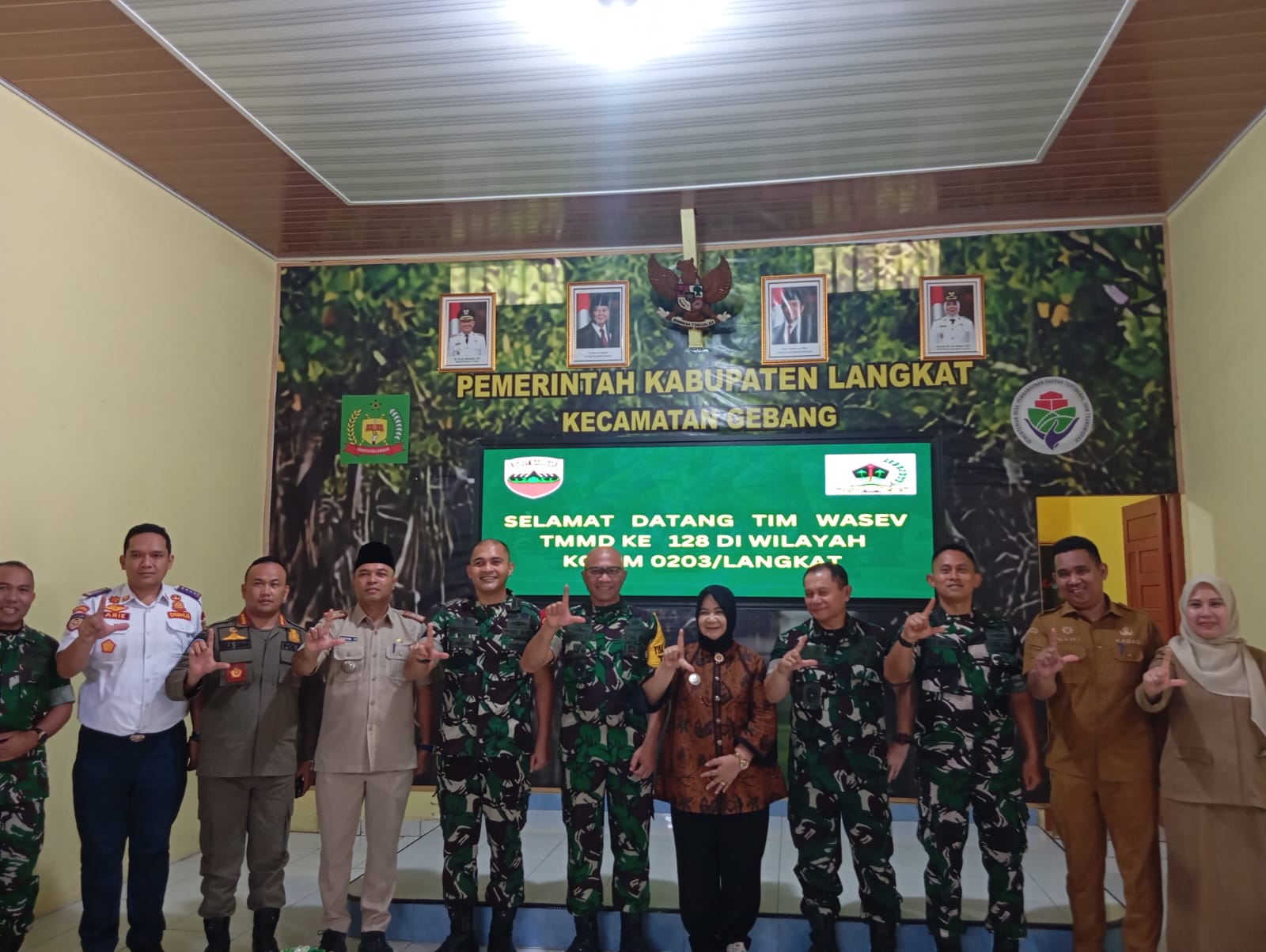Tim Wasev Meninjau Lokasi TMMD 128 Kodim 0203/Langkat di Gebang
