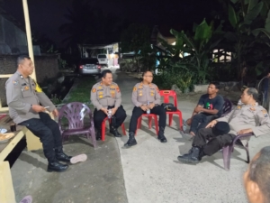 Kapolsek Medan Labuhan Cek Kesiapan Pos Kamling di Lingkungan 5 Kelurahan Sei Mati