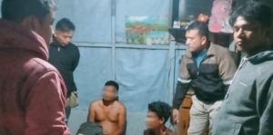 Sat Narkoba Polres Pelabuhan Belawan Tangkap 1 Pengedar dan 2 Pengguna Shabu di Desa Manunggal