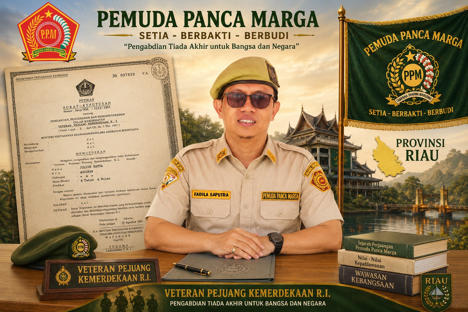 Kepercayaan Rekan-rekan: Fadila Saputra, Putera Veteran, Siap Pimpin PPM Riau