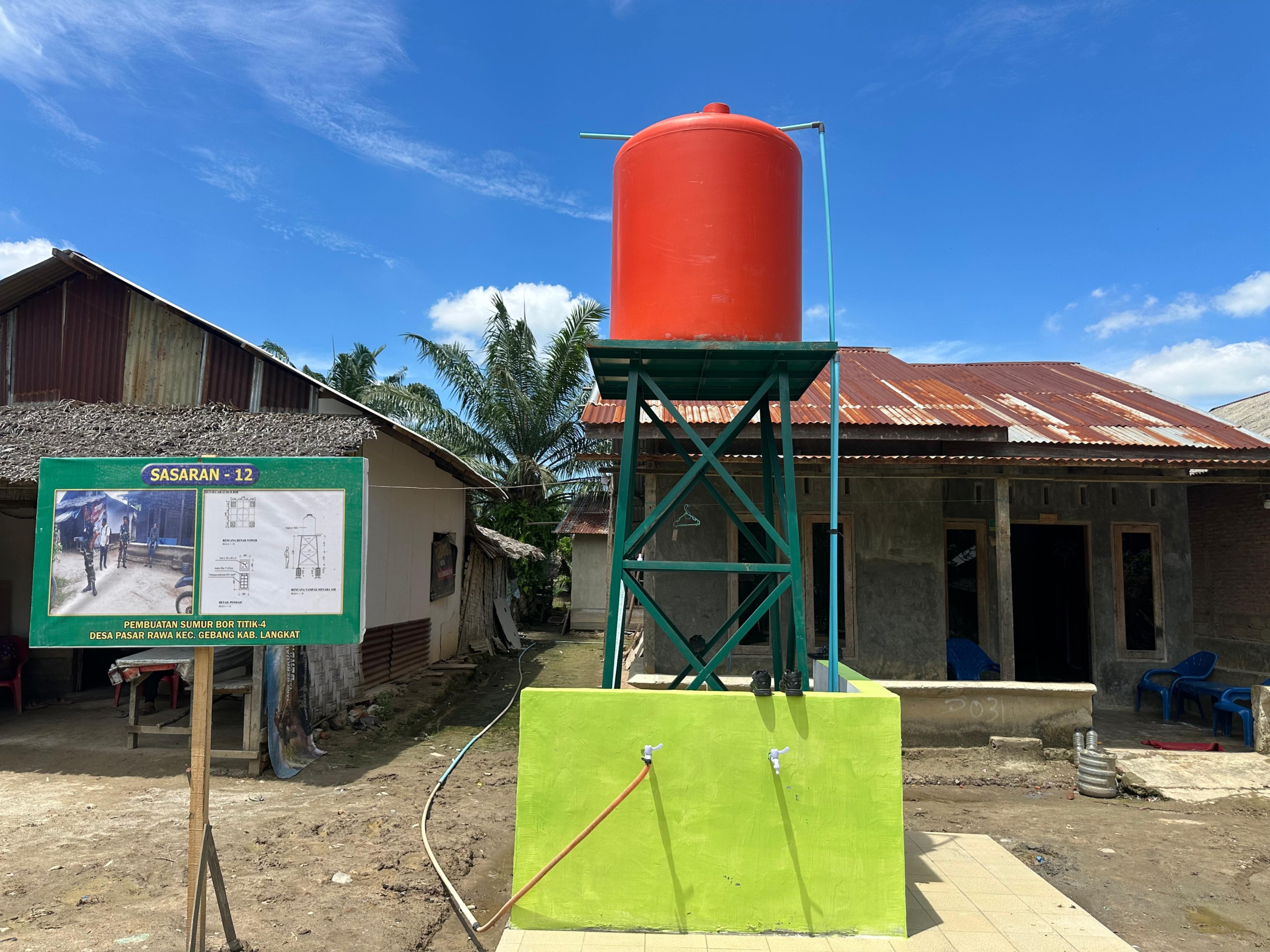 Senyuman Warga Terlihat Hadirnya Air Bersih di Pesisir Langkat