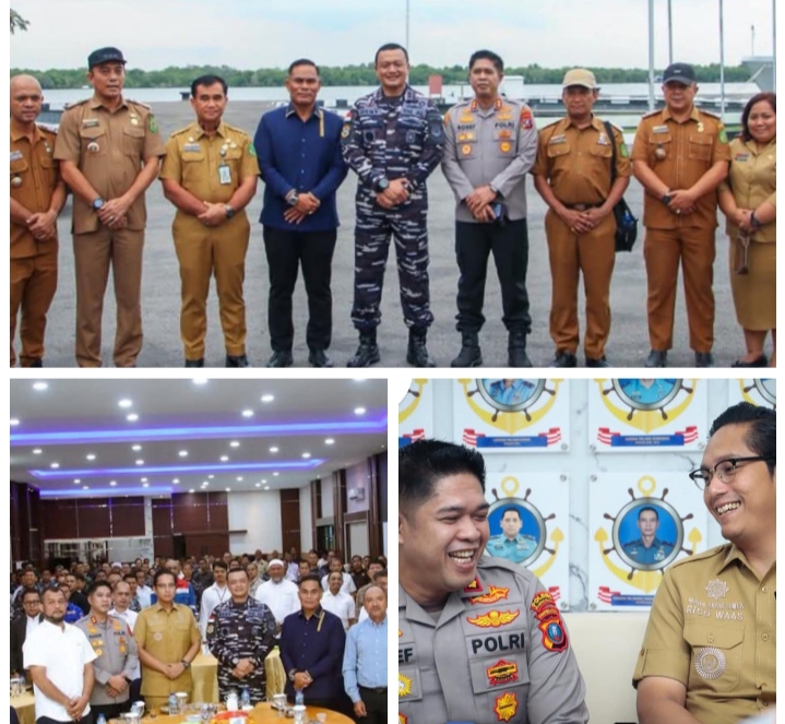 Kapolres Pelabuhan Belawan Hadiri Silaturahmi dan Coffee Morning Komandan Kodaeral I Bersama Insan Maritim
