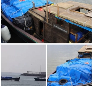 Tim Gabungan terdiri Dari Fleet Quick Response Team FQRT TNI AL Danintel Kodearal 1 Berasil Gagal kan Dua Kapal Pengangkut Ballpress Ilegal 