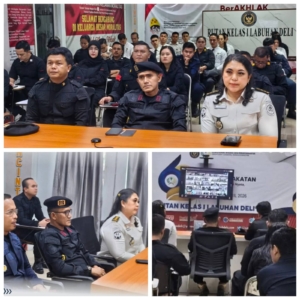 Jajaran Rutan Kelas I Labuhan Deli Ikuti Pengarahan Tugas dan Fungsi oleh Direktur Jenderal Pemasyarakatan