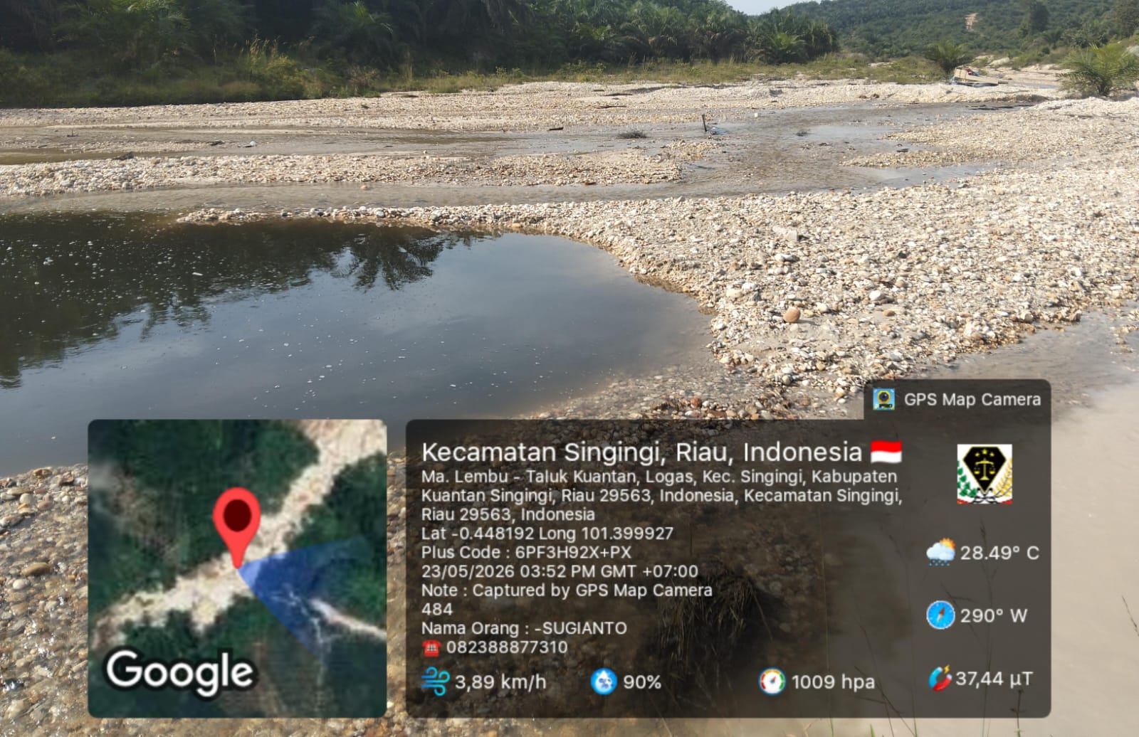 Gawat..! PT PCS Baru Kemarin di Sidak Pemkab Kuansing, Hari ini Limbah Cemarri Air di Anak Sungai, Warga Bakal Lapor Penegak Hukum
